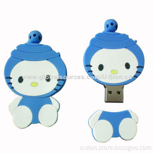 Cartoon USB Flash Drives with play Function, Anti-shock and Moisture-resistant